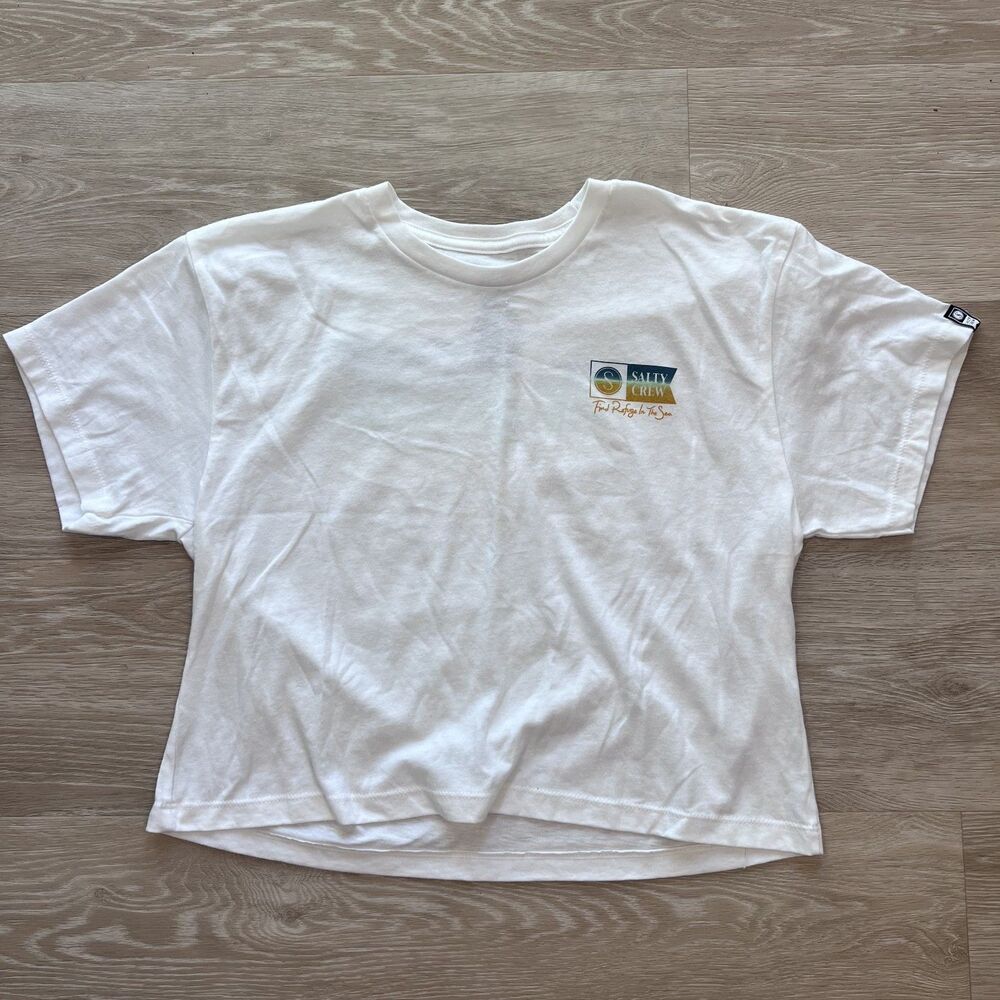 Salty Crew Crop Top White Women's-Size M